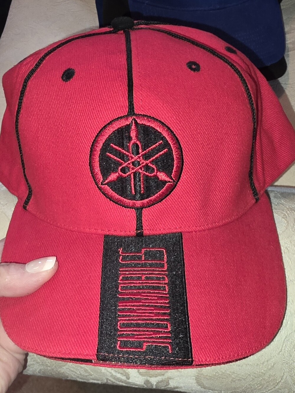 Yamaha Y2K SNOWMOBILE Red Baseball Cap NEW OLD STOCK 2OOO'S!